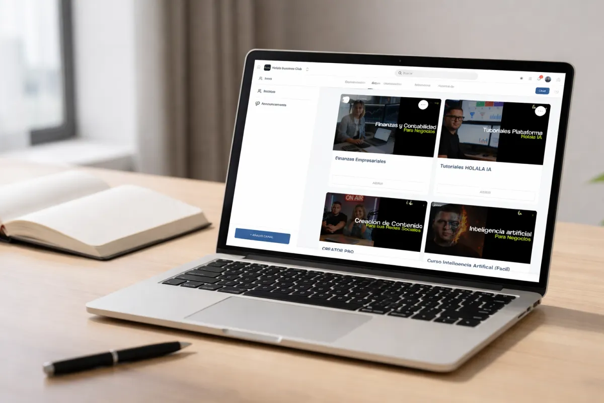 Captura de pantalla de una plataforma educativa en línea con aspecto amigable