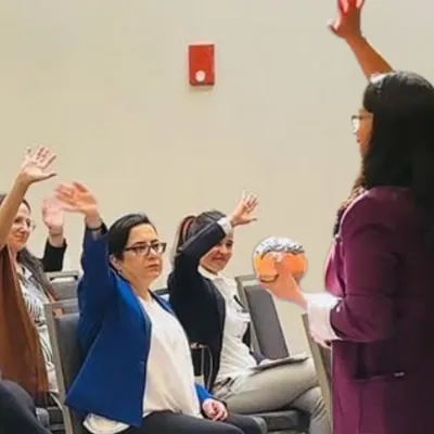 Employees benefit from hearing from Dr. Anna Thoma's workshops