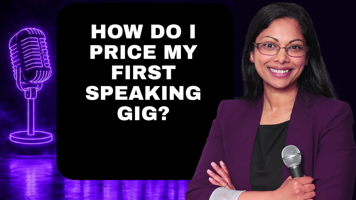 How Do I Price My First Speaking Gig?