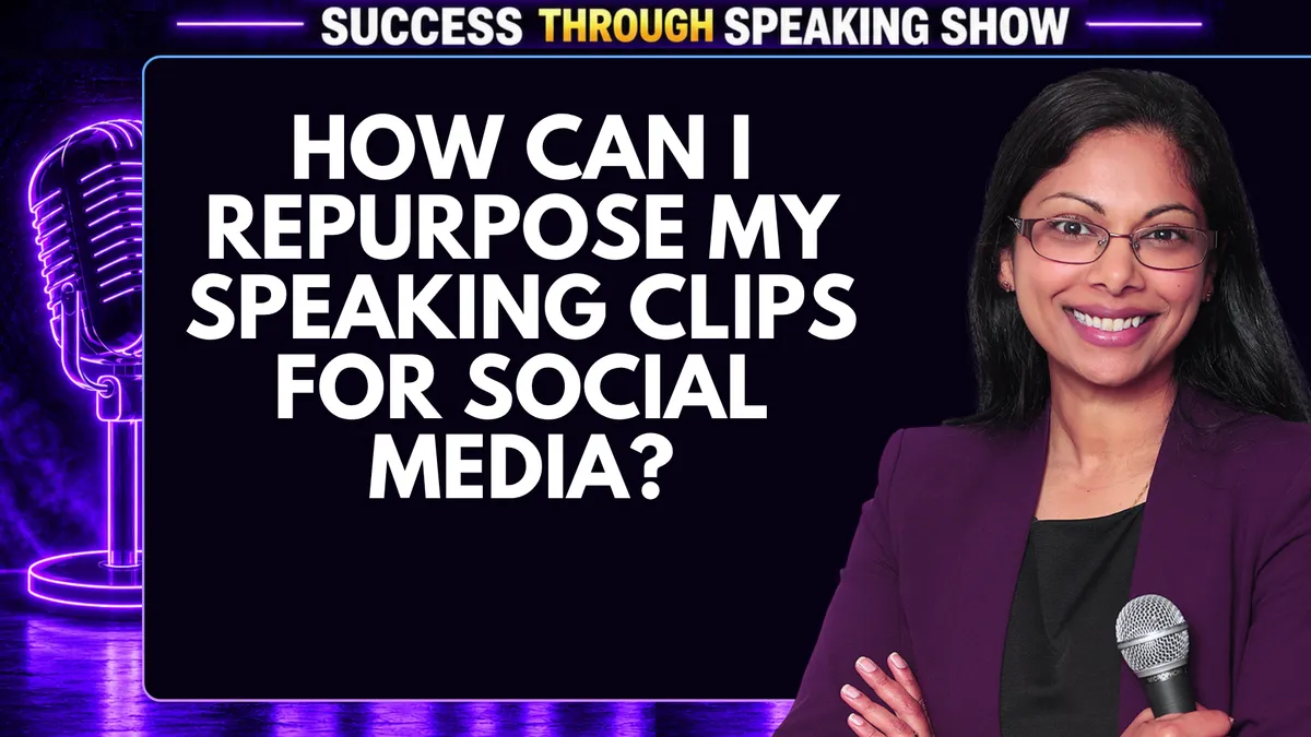 How to Repurpose Your Speaking Clips for Social Media