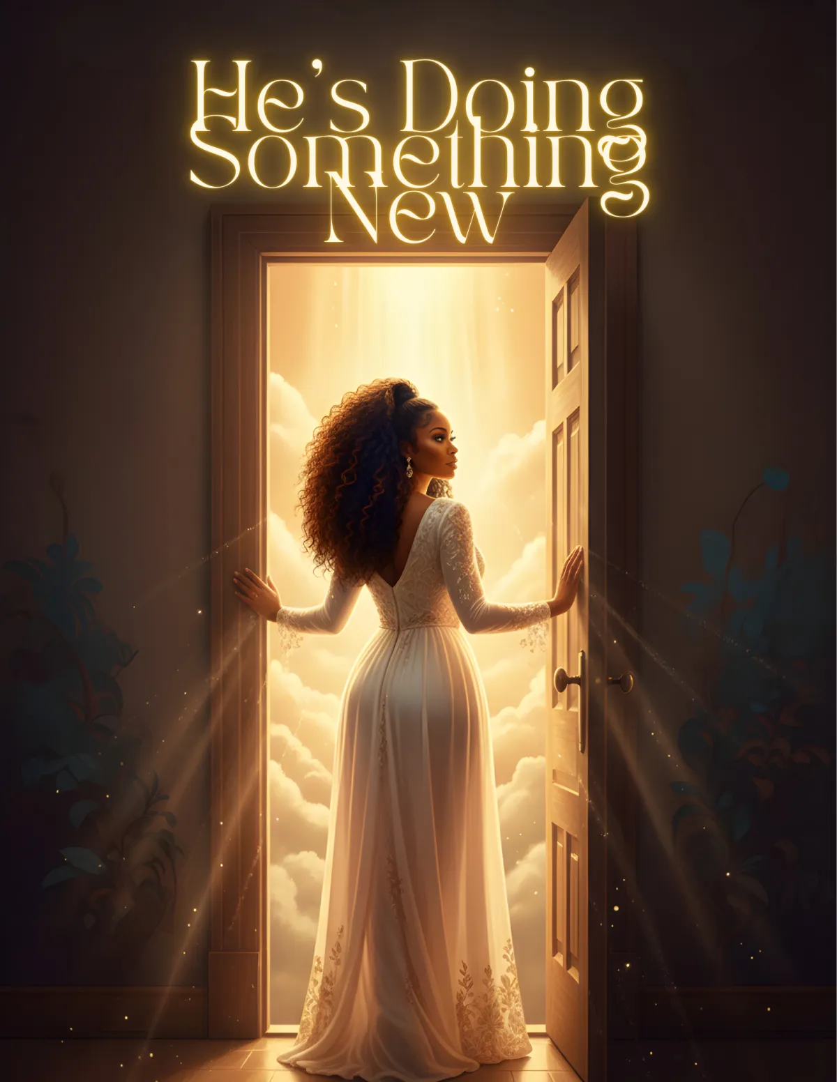 A vintage microphone on a stand in a cozy studio, surrounded by acoustic panels and subtle faith-inspired wall art.