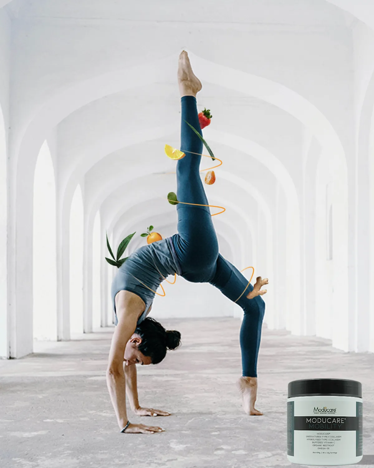 fruit salad on gray bowls