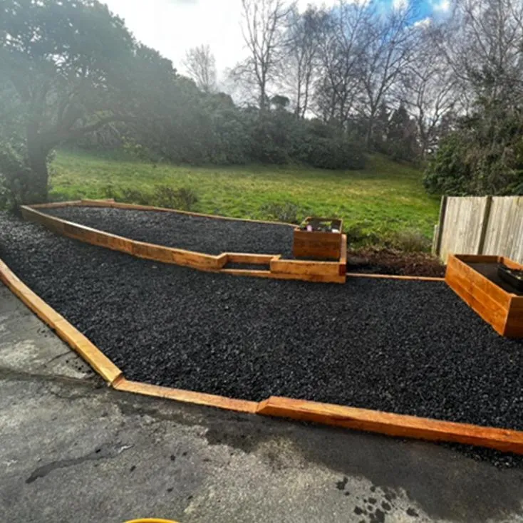  Timber garden edging installation Dunedin