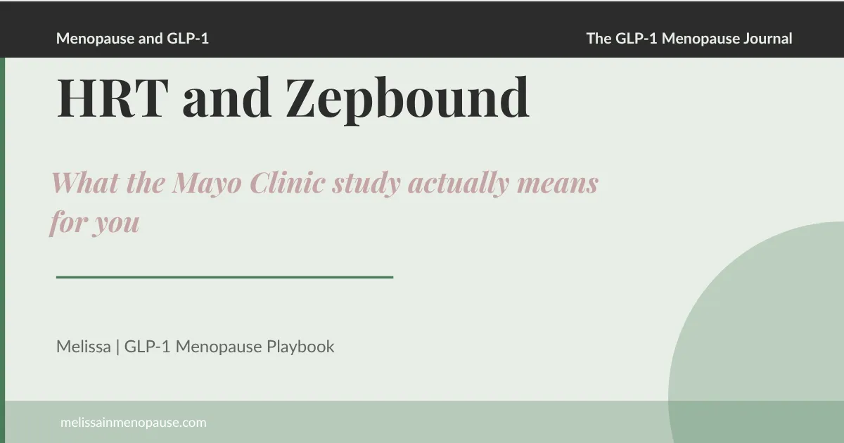 HRT and Zepbound: What the Research Actually Says