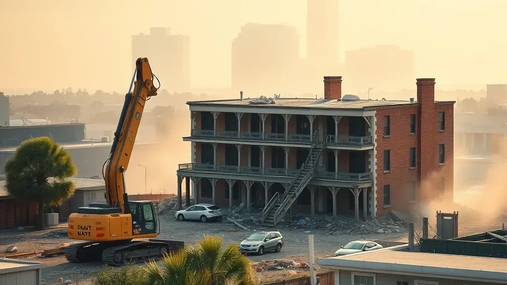 Financing options for demolition projects in Charleston SC with a focus on construction materials and equipment.