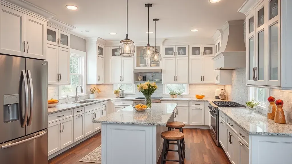 Kitchen remodeling projects in Charleston SC showcasing modern designs and stylish renovations.