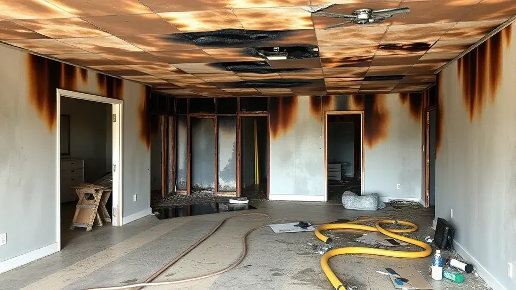 Fire Damage Restoration projects in Myrtle Beach SC showcasing before and after recovery transformations