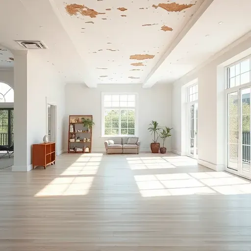 Remediated mold-free interior in Charleston with clean walls, bright natural light, spotless flooring, and modern furnishings