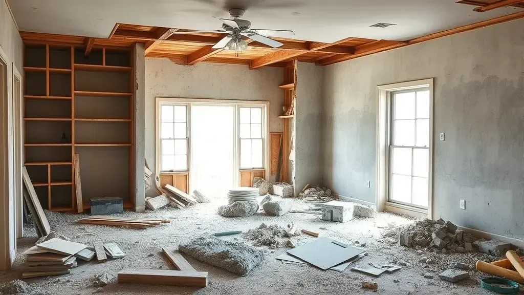 Interior Demolition projects in Myrtle Beach SC showcasing before and after transformation of spaces