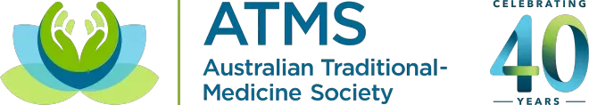 Logos of ATMS Australian Traditional-Medicine Society Celebrates 40 Years