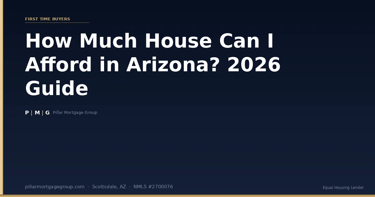 How Much House Can I Afford in Arizona? 2026 Income, DTI & Payment Guide