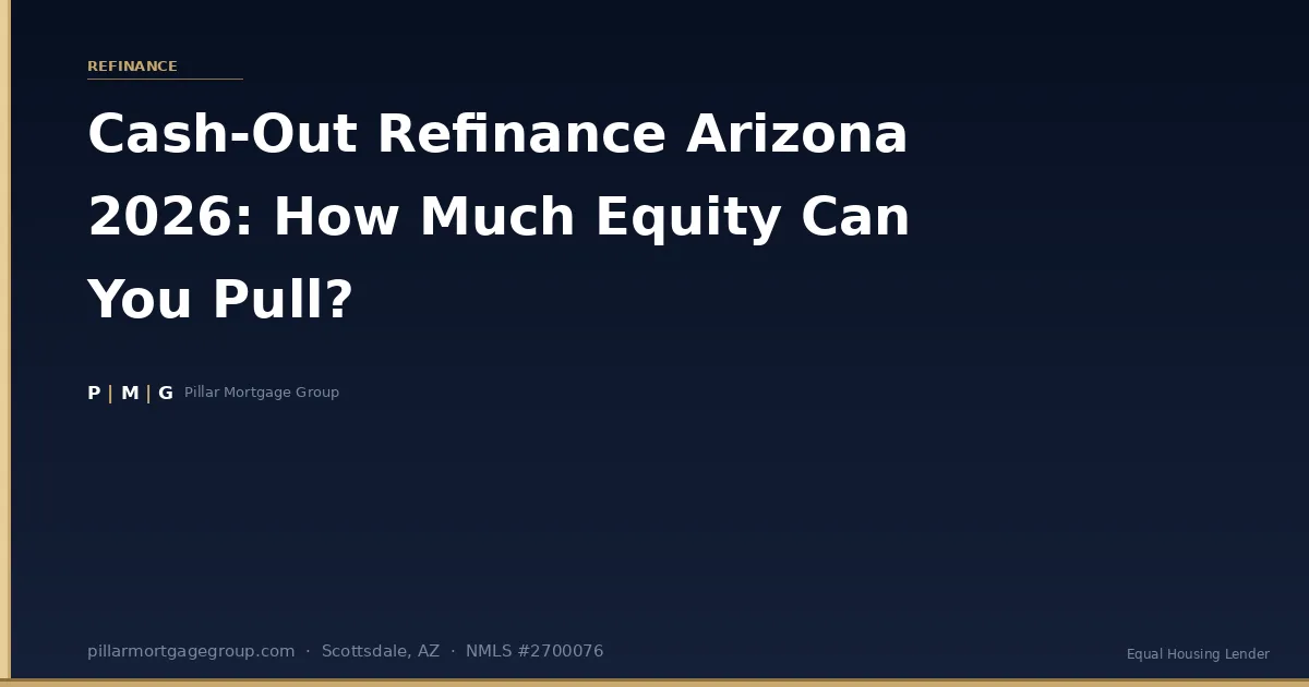 Cash-Out Refinance Arizona 2026: How Much Equity Can You Actually Pull?