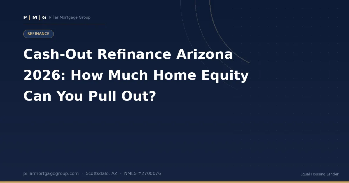Cash-Out Refinance Arizona 2026: How Much Home Equity Can You Pull Out?