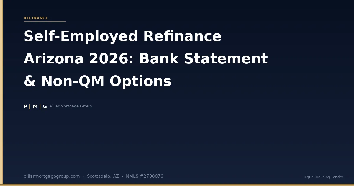Self-Employed Refinance Arizona 2026: How to Refinance With Bank Statement & Non-QM Loans