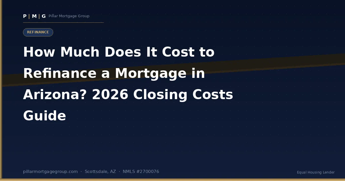 How Much Does It Cost to Refinance a Mortgage in Arizona? 2026 Closing Costs Guide