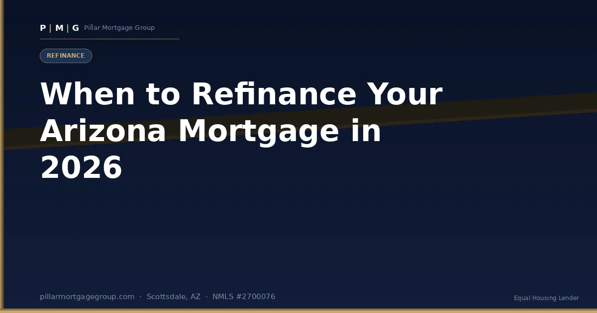 When to Refinance Your Arizona Mortgage in 2026: A Rate-Drop Guide