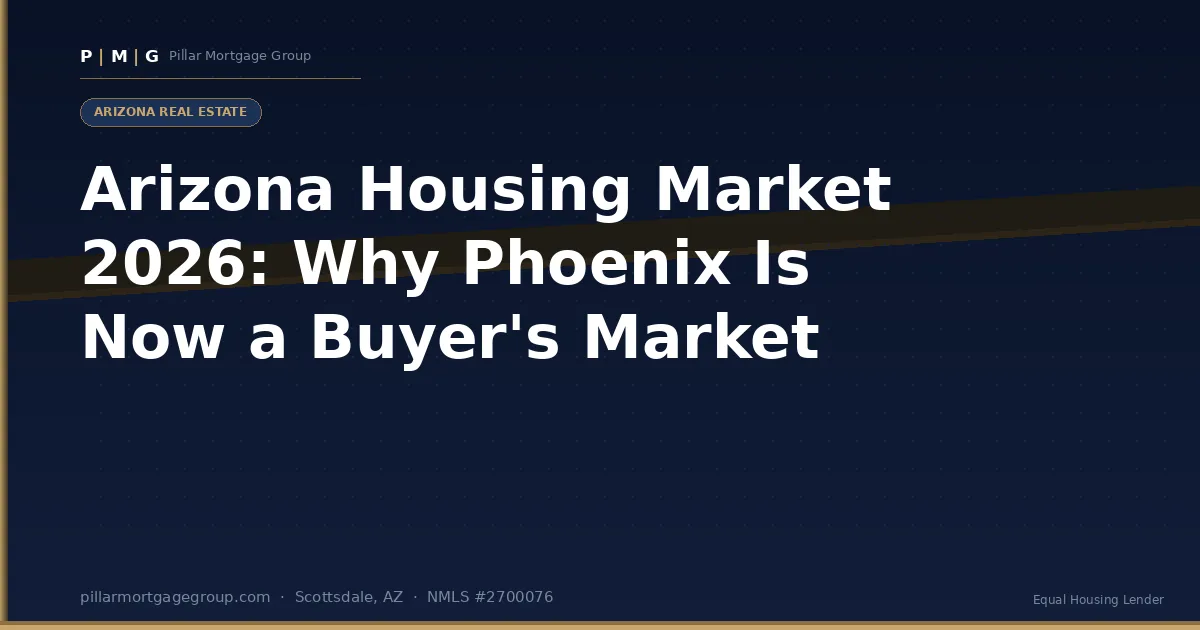 Arizona Housing Market 2026: Why Phoenix Is Now a Buyer's Market