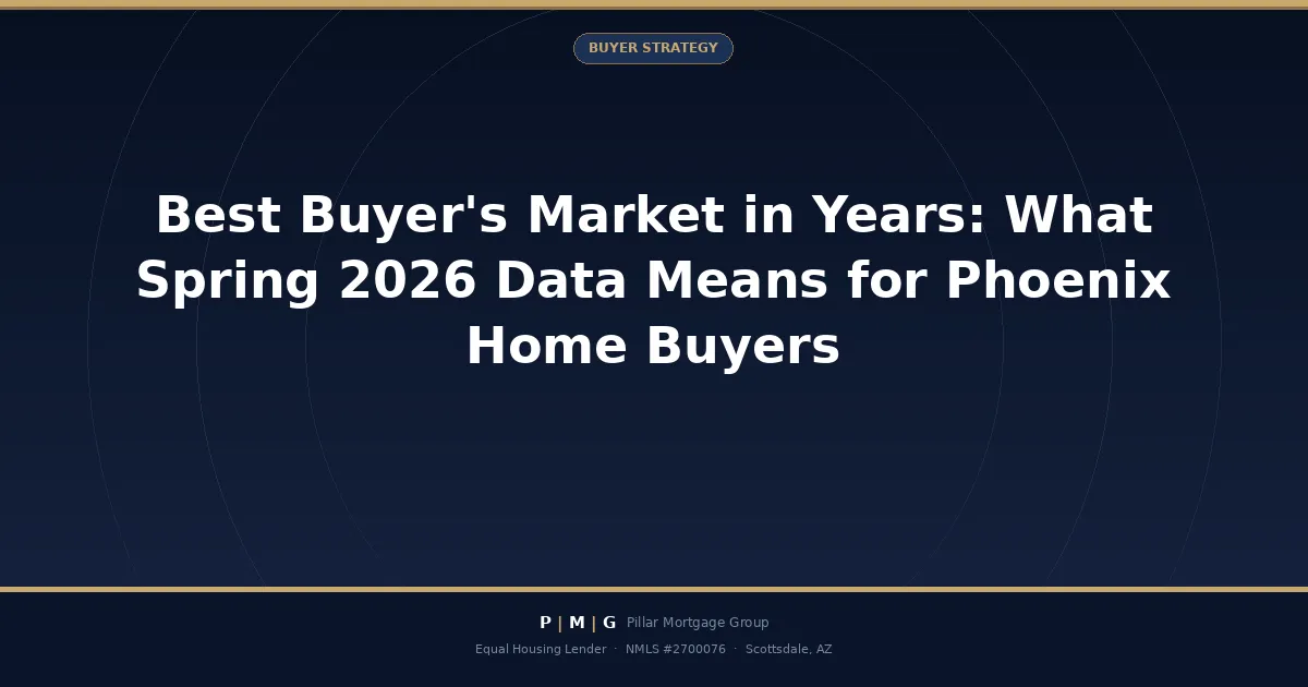 Best Buyer's Market in Years: What Spring 2026 Data Means for Phoenix Home Buyers
