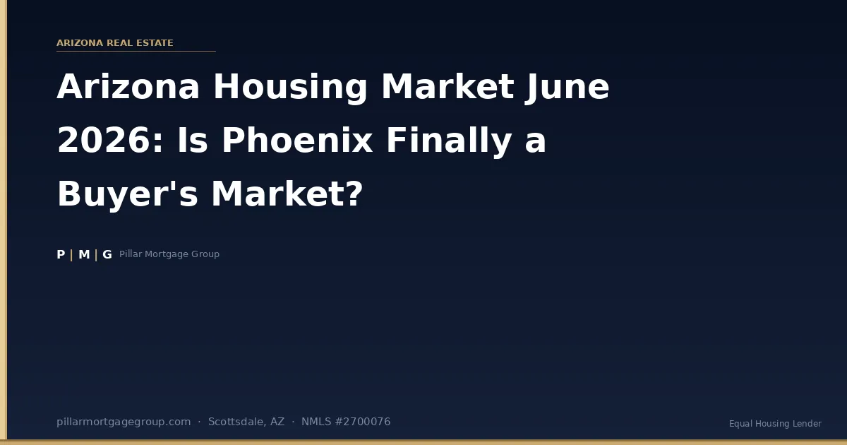 Arizona Housing Market June 2026: Is Phoenix Finally a Buyer's Market?