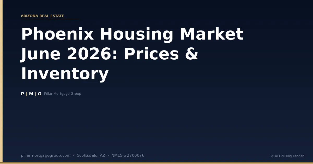 Phoenix Housing Market June 2026: Prices, Inventory & What Buyers Should Know