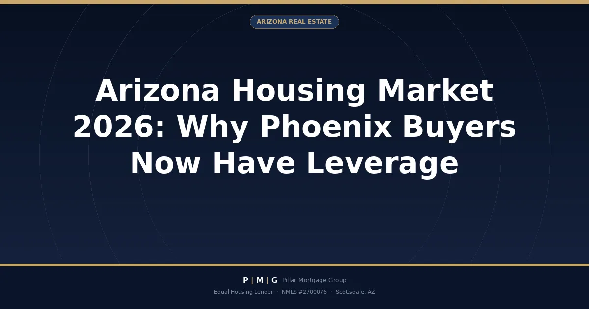 Arizona Housing Market 2026: Why Phoenix Buyers Now Have Leverage