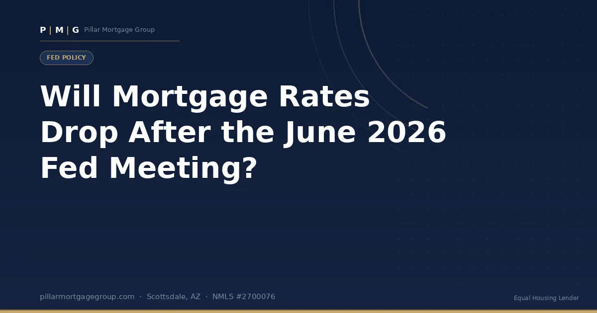Will Mortgage Rates Drop After the June 2026 Fed Meeting? What Arizona Buyers Should Know