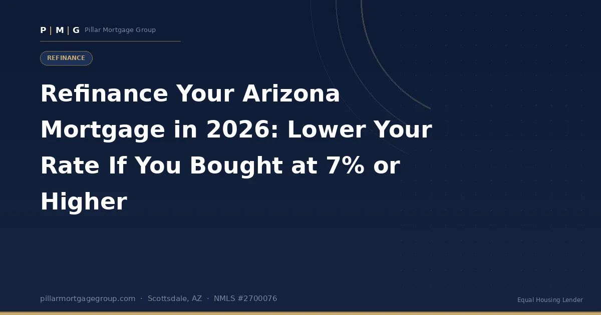 Refinance Your Arizona Mortgage in 2026: How to Lower Your Rate If You Bought at 7% or Higher