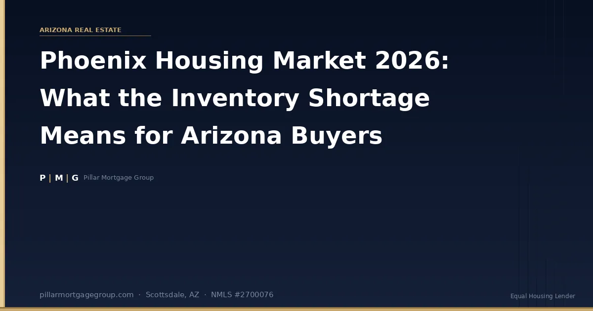 Phoenix Housing Market 2026: What the Inventory Shortage Means for Arizona Buyers
