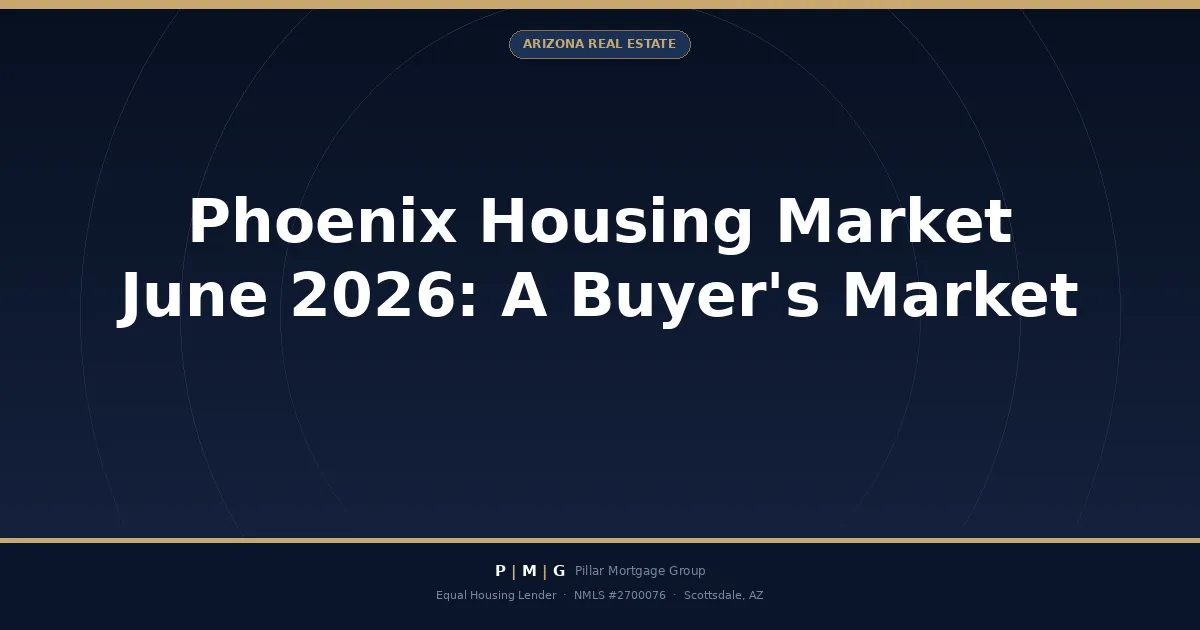 Phoenix Housing Market June 2026: Why It's Now a Buyer's Market