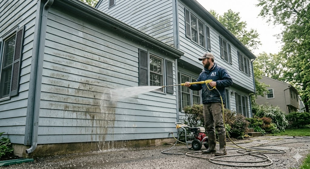 House washing in Moultonborough, NH