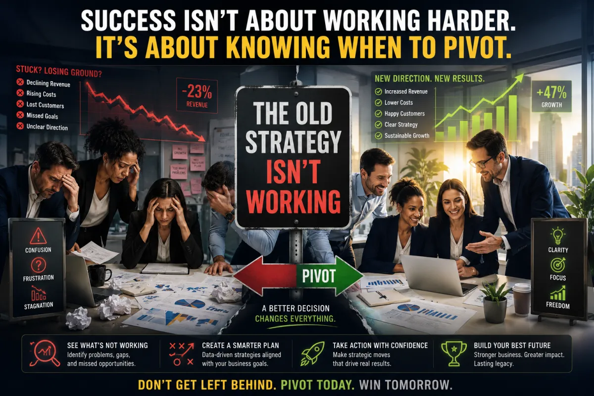 Consulting with strategy. Know when to pivot.