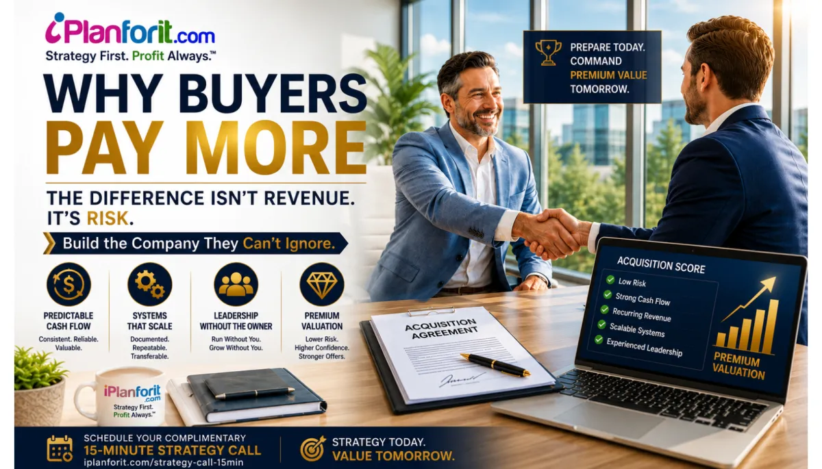WHY buyers pay more when businesses are ready to be sold