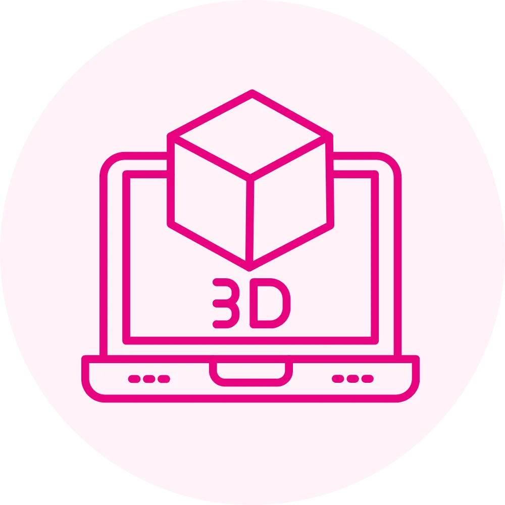 3D Design Rendering Icon