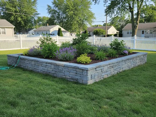 Raised Stone Beds in Brentwood, NY