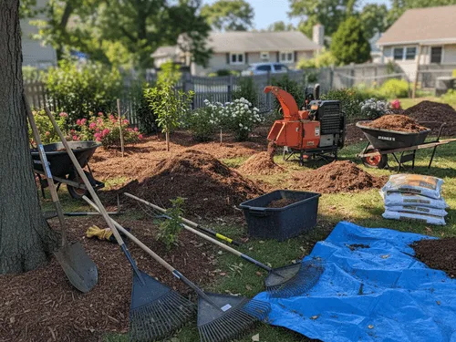 Brentwood, NY Mulching