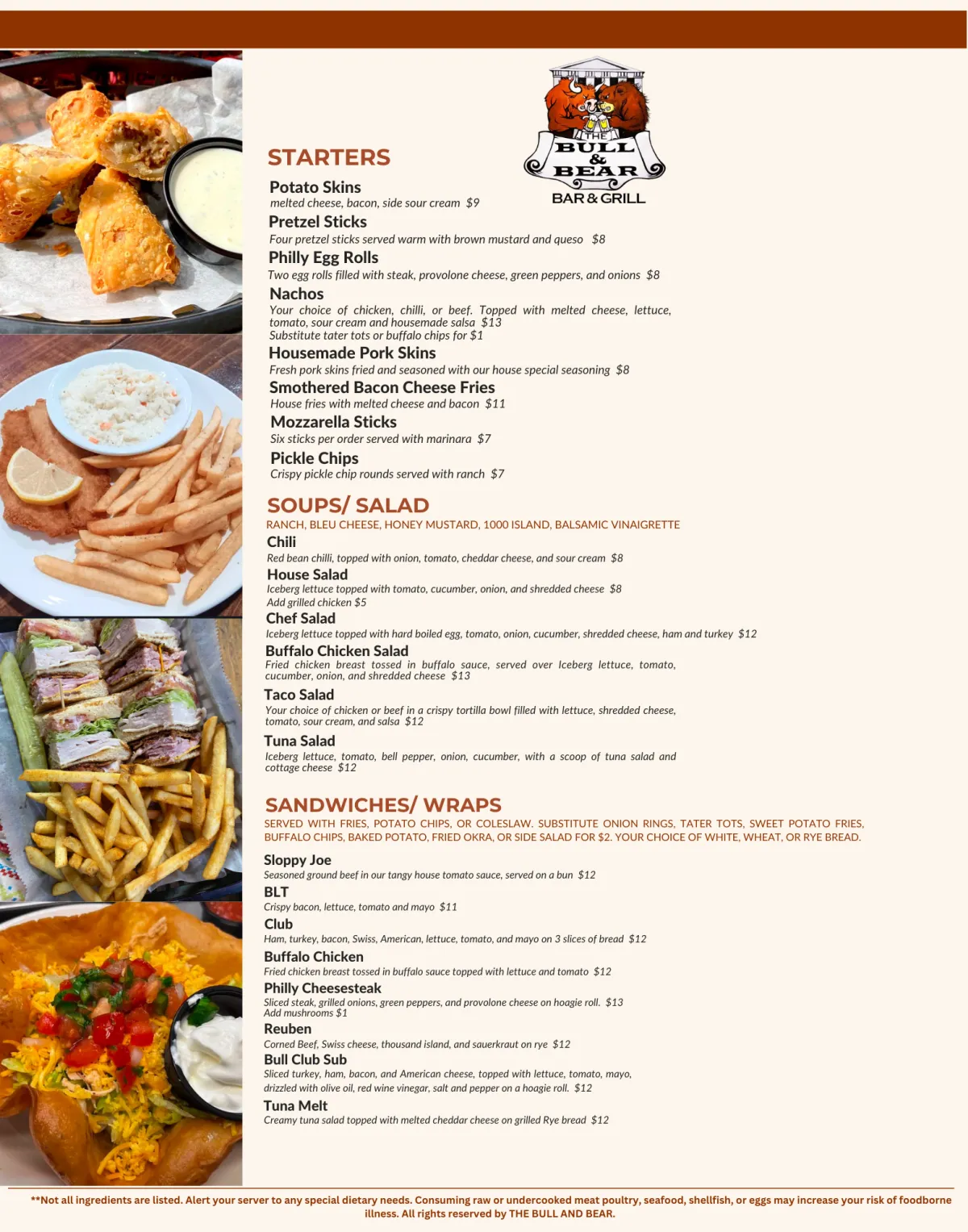 Page 1 Menu