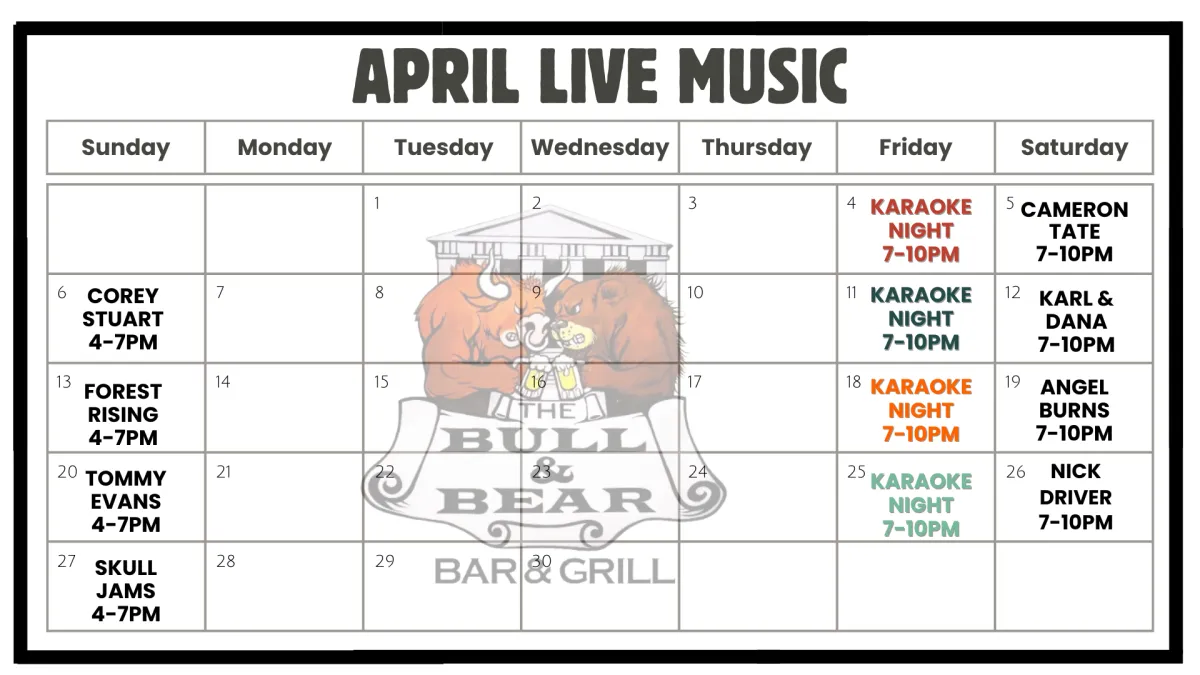 March live music schedule