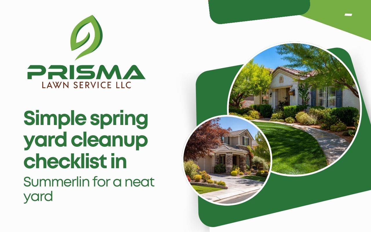 Simple spring yard cleanup checklist in Summerlin for a neat yard