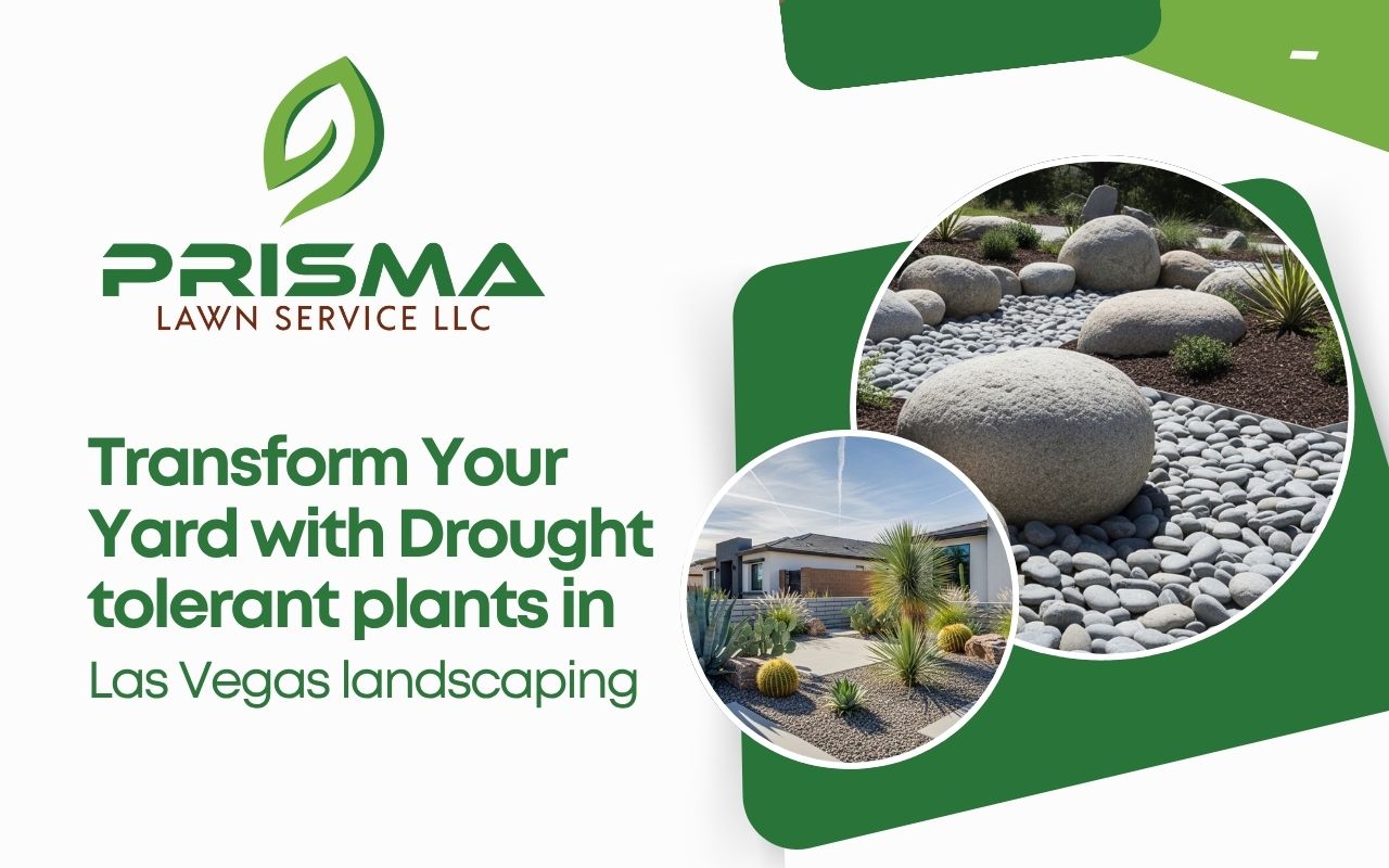 drought tolerant plants in Las Vegas landscaping in a modern front yard