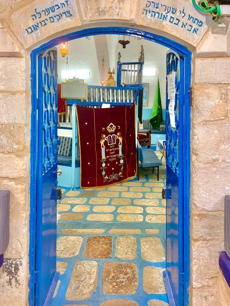 Teacher in the oldest surviving synagogue in Tsfat