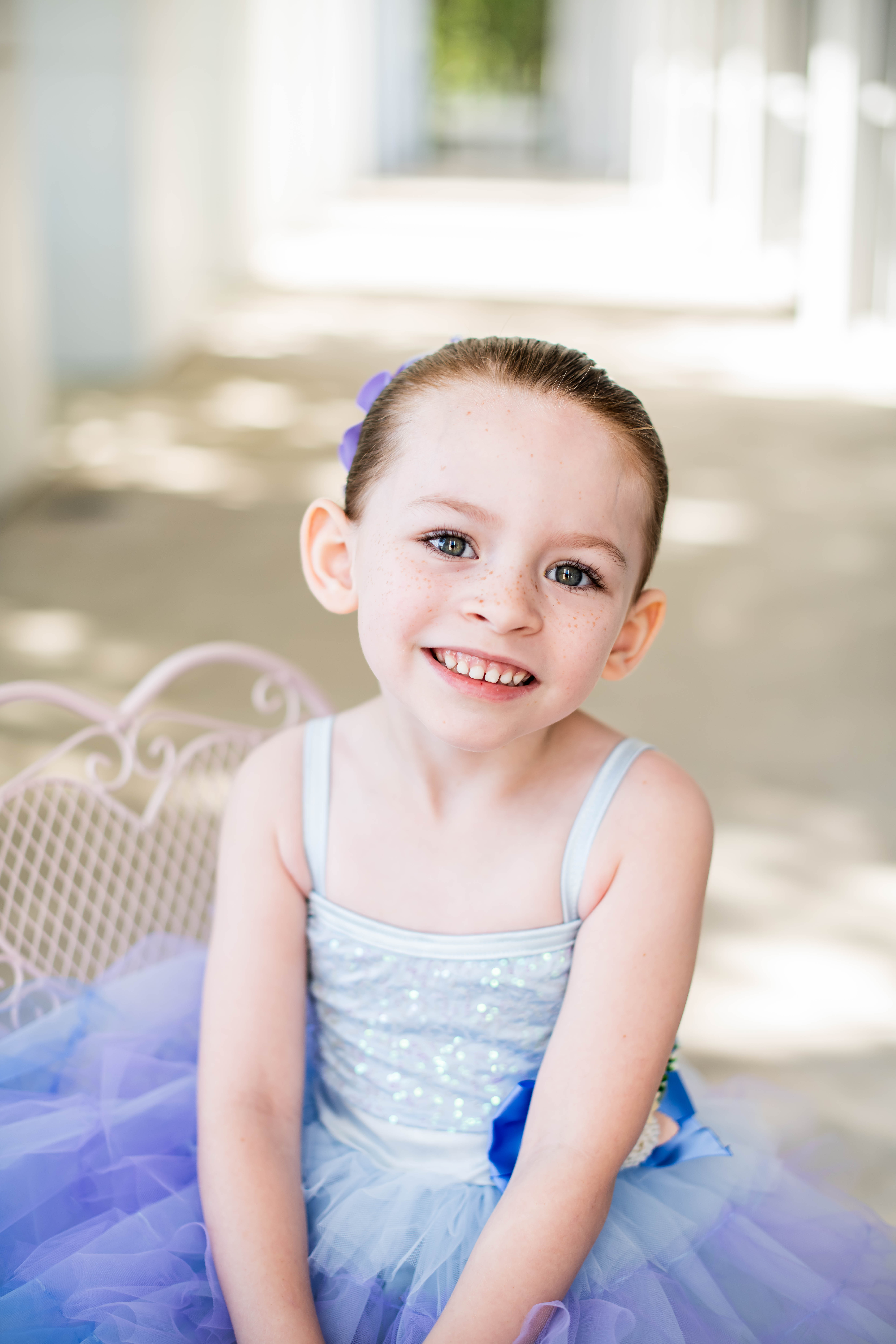 Happy young dancer smiling and practicing at Amanda's Dance Center