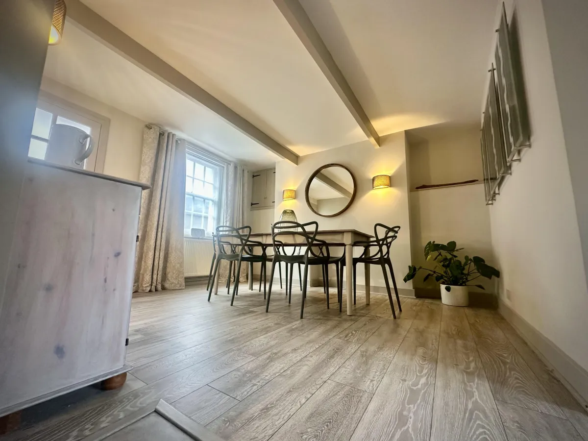 dining room Lyme Regis cottage large table