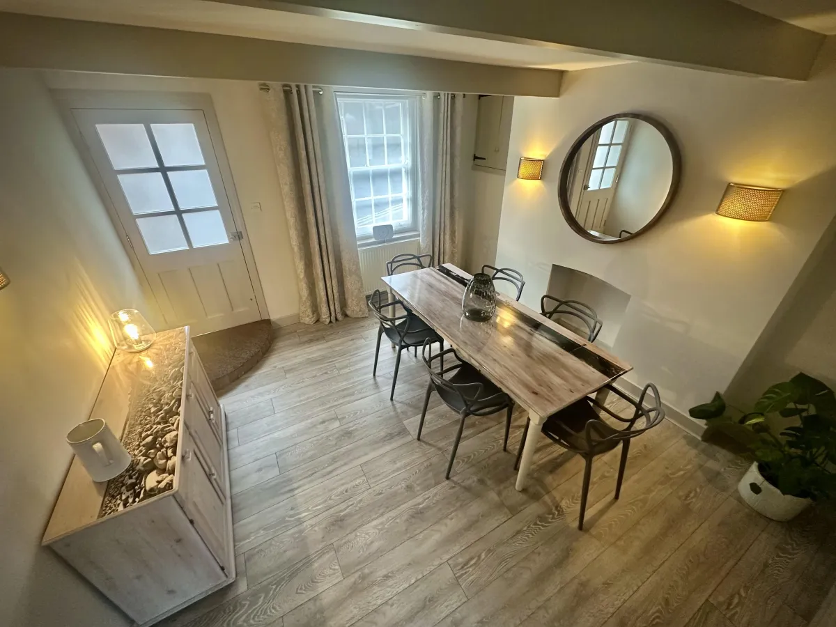 spacious dining room Lyme Regis accommodation