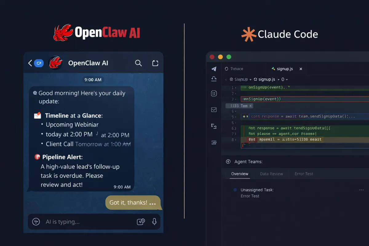 OpenClaw vs Claude Code