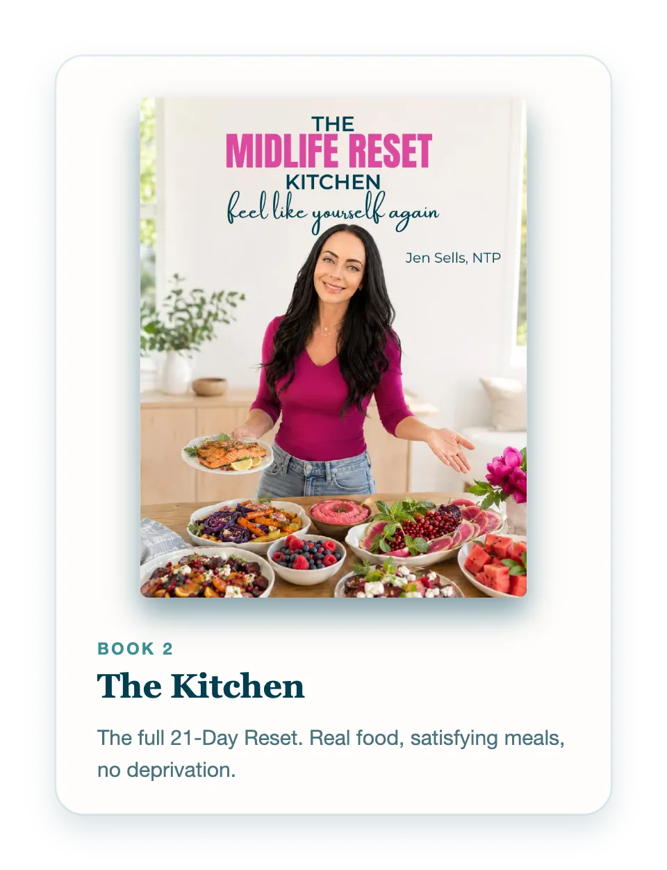 The Midlife Reset Kitchen, book two by Jen Sells