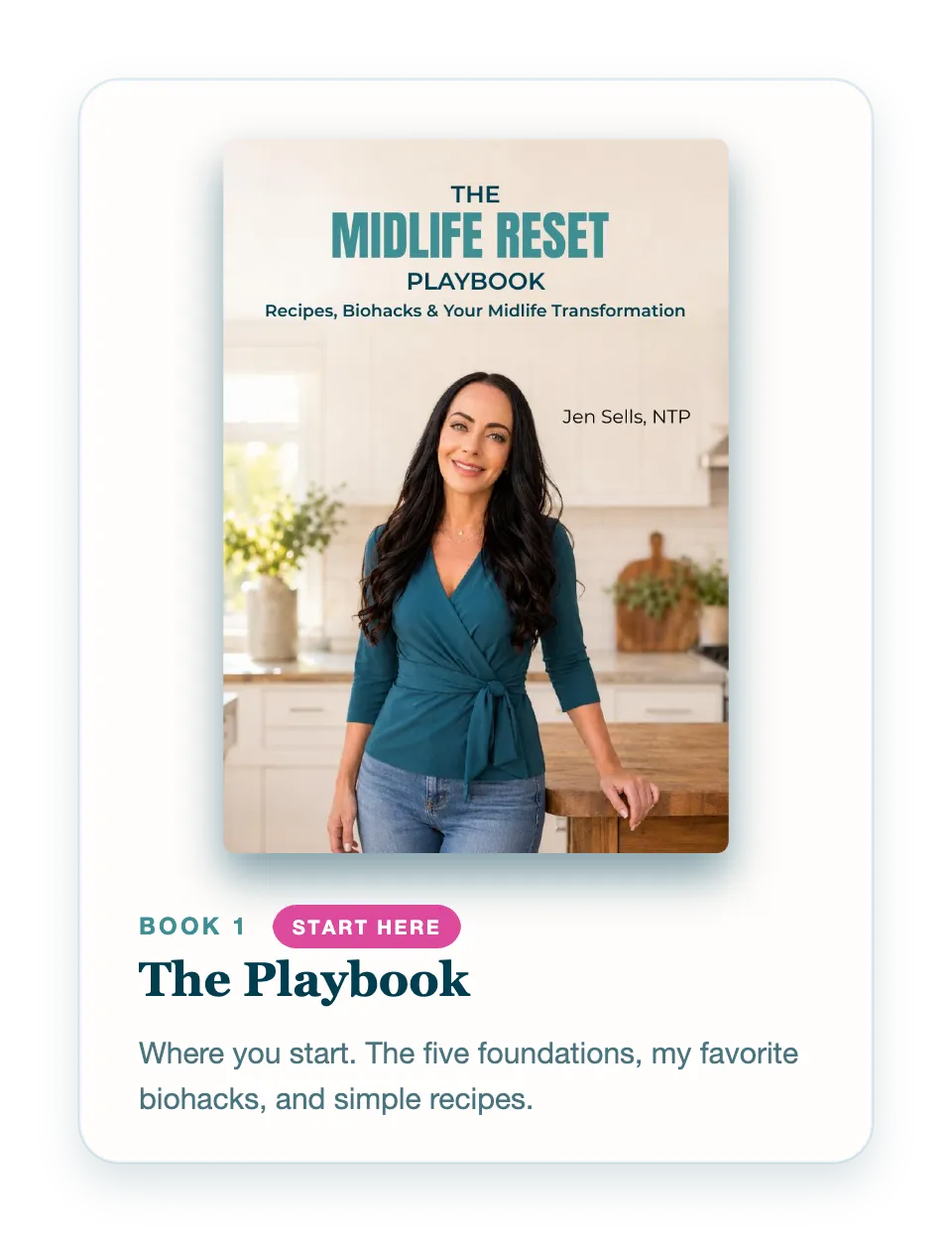The Midlife Reset Playbook, book one by Jen Sells