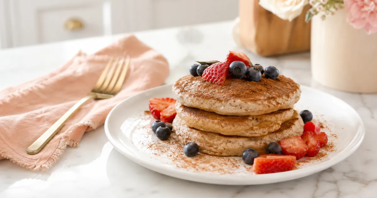 Banana Cinnamon Protein Pancakes (Yes, Pancakes Can Keep You Full)