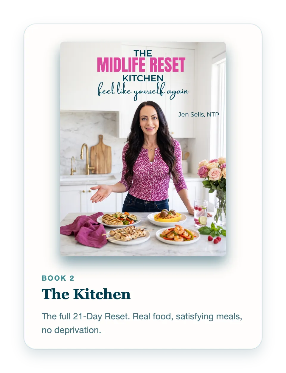 The Midlife Reset Kitchen, book two by Jen Sells