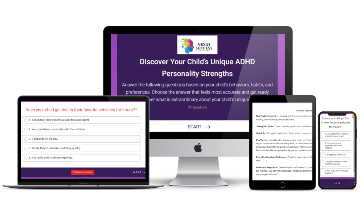 Nexus Success Coaching Laurie Bloyer ADHD Quiz