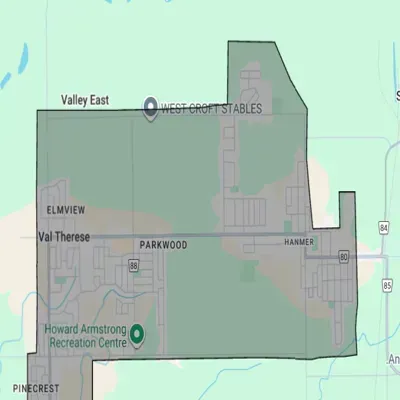 Hanmer Snow Blowing Service Area | Snow and Mow Pros